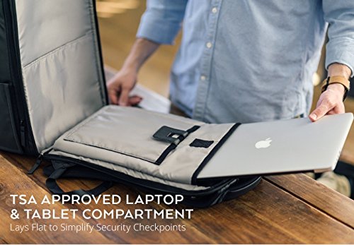 NOMATIC Travel Pack- Black Water Resistant Anti-Theft 30L Flight Approved Carry on Laptop Bag Computer Backpack