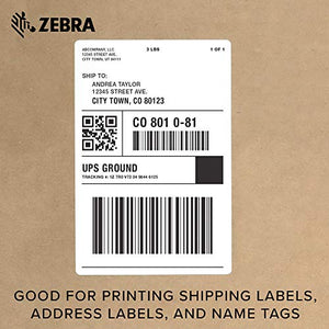 Zebra - GX420t Thermal Transfer Desktop Printer for Labels, Receipts, Barcodes, Tags, and Wrist Bands - Print Width of 4 in - USB, Serial, and Ethernet Port Connectivity (Includes Peeler)