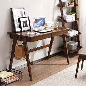 Computer Desk, 39.4" Wood Home Office Table with Drawers and Hook, Modern Simple Study Makeup Workstation for Office/Study/Bedroom (Color : B)