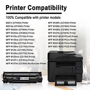 6 Pack Compatible Toner Cartridge 83A CF283A Replacement for HP Pro M201n M201dw MFP M225dn M225dw M125a M125nw M126nw M125r M126a Printer Ink Cartridge.