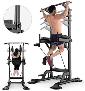 SJNQJJ Pull Ups Strength Training Equipment Strength Training Dip Stands Power Tower Adjustable Height Pull Up & Dip Station Multi Function Pull Up Station for Strength Training Full Body Strength Tra