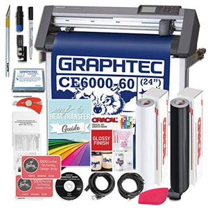 Graphtec PLUS CE6000-60 24 Inch Professional Vinyl Cutter with Bonus $2100 in Software, Oracal 651, and 2 Year Warranty