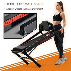 FYC Folding Treadmills for Home - 2.5HP Portable Foldable with Incline, Electric Treadmill for Running Walking Jogging Exercise with 12 Preset Programs, Indoor Workout Training Space Save Apartment