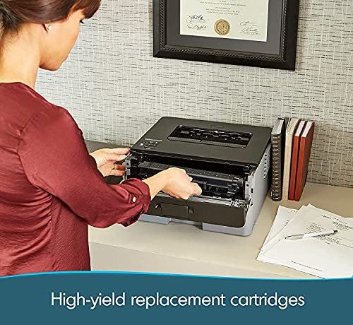 Premium Brother HL L2000 Series Compact Monochrome Laser Printer I Wireless | Mobile Printing I Auto 2-Sided I Up to 32 pages/min I 250-sheet/tray Amazon Dash Replenishment Ready (Renewed)