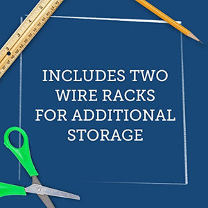 Really Good Stuff Mail Center with Wire Paper Holders- 1 Classroom Mail Center with 27 Slots – Keep Your Classroom or Office Organized, Durable, Easy Assembly