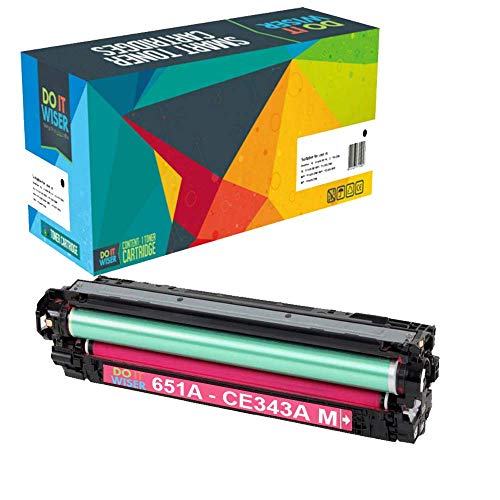 Do it Wiser Compatible for HP 651A CE341A CE342A CE343A CE340A Toner for HP Laserjet Enterprise 700 MFP M775 M775dn - 4 Pack