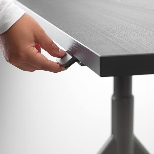 ATAADINE Smart Phone Controlled Standing Desk Converter Height Adjustable Large Desktop Stand Up Desk - Home Office Dual Monitor Compatible