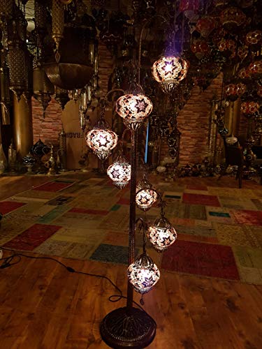 5 Multi-Color Globe Floor Lamp