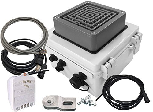 Linortek Netbell-KB-M2 All-in-One Extra Loud Automatic Factory Warehouse Break Buzzer System Programmable Bell Timer Software Web-Based Bell Controller w/Two External Buzzer Outputs Covers 25K sqf