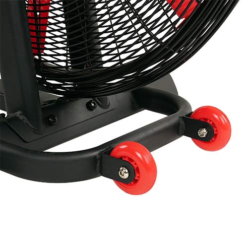 Sunny Health & Fitness Exercise Tornado Fan Air Bike with Bluetooth and Heart Rate Compatibility