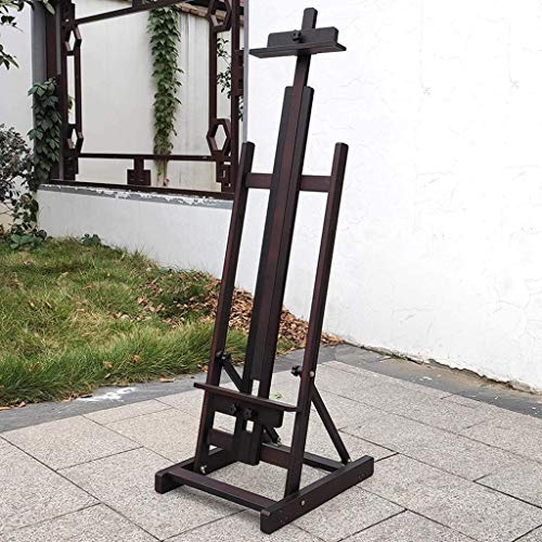 Studio Easel Painting Stand Easel Beech Floor-Standing Indoor Art Easel Height Adjustable Large Studio Easel Artist Storage Painting Easel