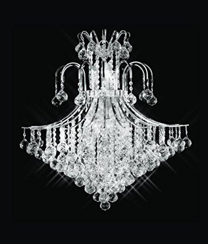 Artistry Lighting Toureg Collection Steel and Crystal Chandelier - Chrome Chrome
