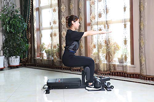 ALTAS Strength 6005B Sissy Squat Black Adjustable Squat Machine Light Commercial Equipment Ab Strength Training Home Gym Workout