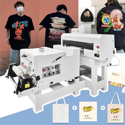 Generic A2 40cm XP600 I1600 Head Commercial DTF Garment T-Shirts Printer with Powder Shaking Machine