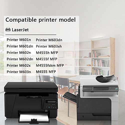 Black 90X | CE390X 4-Pack Toner Cartridge Compatible for HP Printer M601n M601dn M602n M602dn M602x M603n M603dn M603xh M4555h M4555fskm M4555 Printers Toner Cartridge,Sold by AcToner.