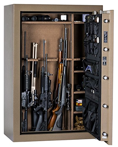 Kodiak K5940EX Gun Safe by Rhino Metals, 52 Long Guns & 8 Handguns, 677 lbs, 60 Minute Fire Protection, Electronic Lock, Patented Swing Out Gun Rack Compatible and Bonus Deluxe Door Organizer