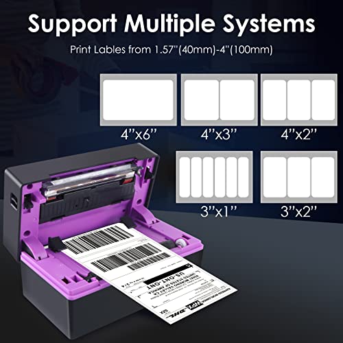 Asmvt Thermal Label Printer-Shipping Label Printer,150mm/s 4x6 Desktop Label Printer for Shipping Packages, Small Business, USPS, FedEx, Shopify, Etsy, Amazon,Compatible with Windows & Mac