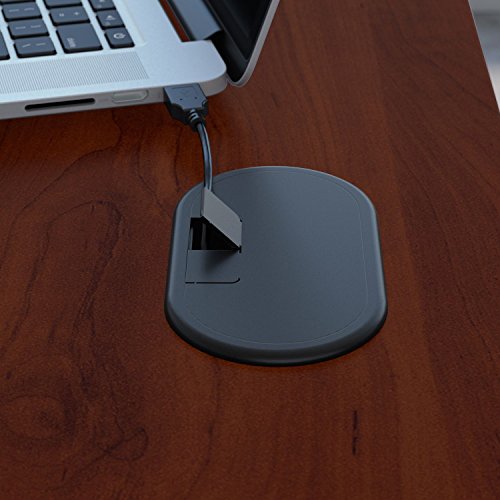 Bush Business Furniture Series A 60W Desk with 27W Corner Connector in Hansen Cherry