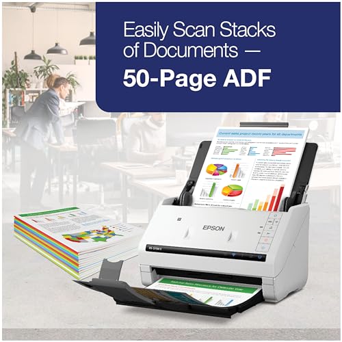 Epson DS-575W II Wireless Color Duplex Document Scanner for PC and Mac
