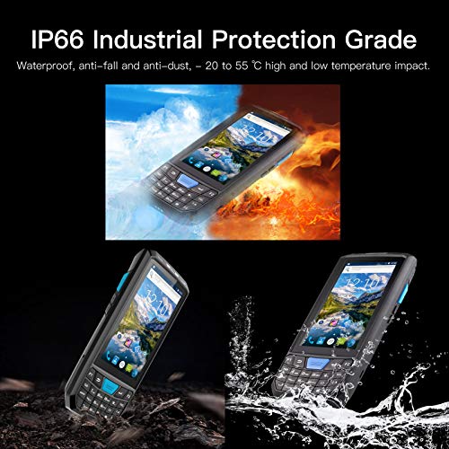 XIXIAN Handheld PDA Terminal with Android 9.0, 1D/2D/QR Barcode Scanner, 4G WiFi, BT, 4.5" Touchscreen