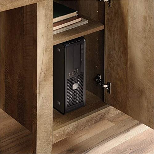 Bowery Hill Computer Desk with Hutch in Craftsman Oak