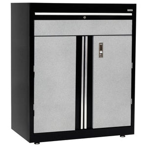 Sandusky Lee GADF301836-M9 Welded Steel Base Cabinet, 1 Drawer, 1 Adjustable Shelf, 200 lb. Per Shelf Capacity, 36" Height x 30" Width x 18" Depth