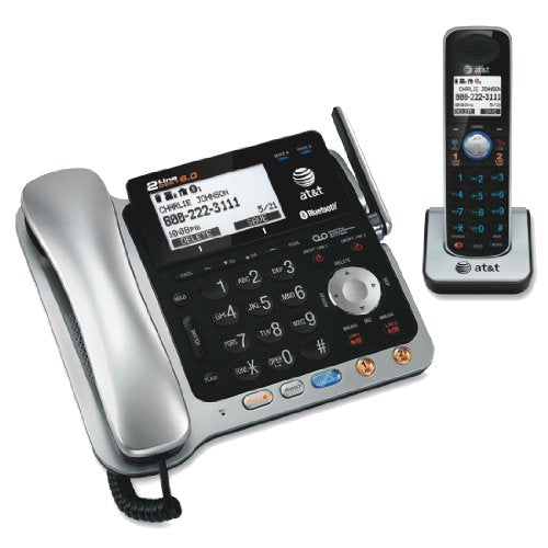 AT&T TL86109 DECT 6.0 2-Line Bluetooth Phone System with Four Handsets