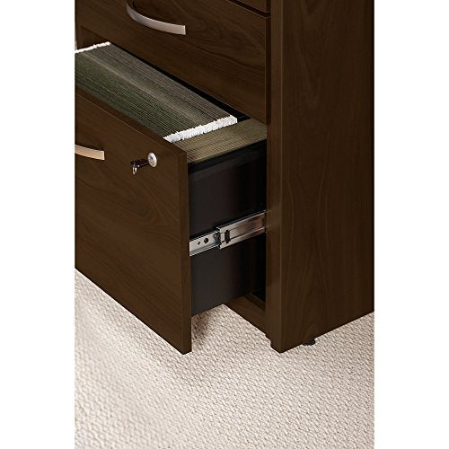 Bush Business Furniture Series C Elite 24W 2 Drawer Pedestal in Mocha Cherry
