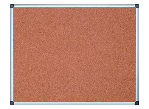 MasterVision Bulletin Board Maya, Cork Board, Pin Board with Aluminum Frame, 72 x 48 in.