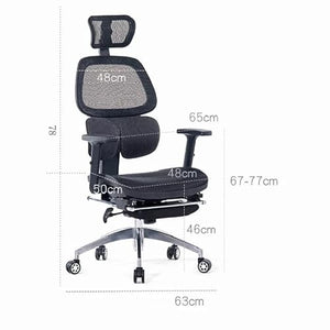 BALAMI Ergonomic Reclining Office Chair with Swivel Mesh - Family Computer Chair