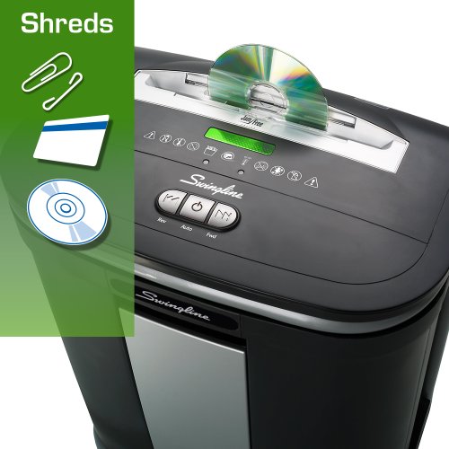 Swingline Paper Shredder, Jam Free, 16 Sheet Capacity, Cross-Cut, 1-5 Users, SX16-08 (1758495D)