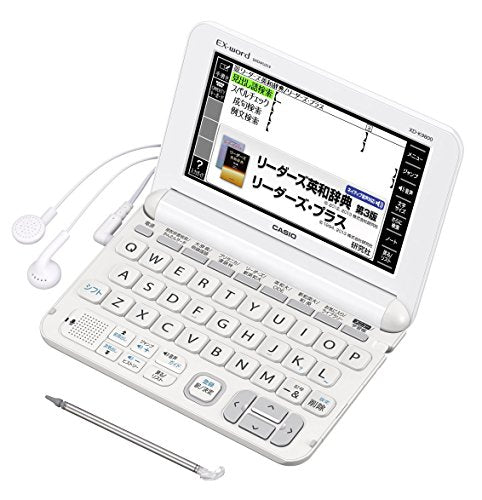 CASIO electronic dictionary Data Plus 6 practice English model XD-K9800WE White