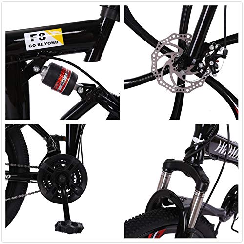 zeipy Bicycles, Mountain Bikes, Full Suspension, Anti-Skid, 21-Speed Dual Disc Brakes, Curved Handlebars, Aluminum Road Bikes, Commuter Bikes, Mountain Bikes, 26 Inches