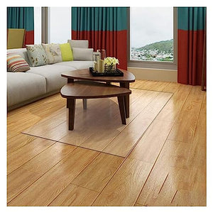 HOBBOY Clear PVC Chair Mat for Hardwood Floors - Waterproof & Scuff Resistant - 1.5/2mm Thick - 60/150/180cm Multipurpose