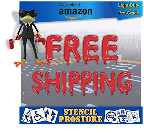 Athletic Marking Stencils - 42 inch - Football Field Number Stencils - (8 Piece) - 42" x 30" x 1/16" (63 mil) - Light-Duty
