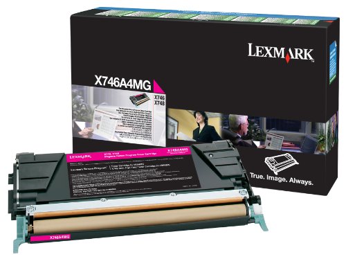 Lexmark Magenta Return Program Toner Cartridge, 7000 Yield (X746A1MG)