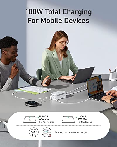 Anker PowerConf S500 Speakerphone (2 Pack) + 647 Charging Station (100W) + 10-in-1 Power Strip