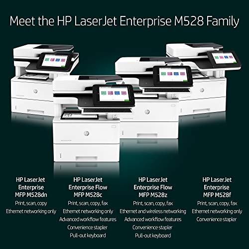 HP LaserJet Enterprise MFP M528c Monochrome All-in-One Printer - Ethernet, 2-Sided Printing (Renewed)