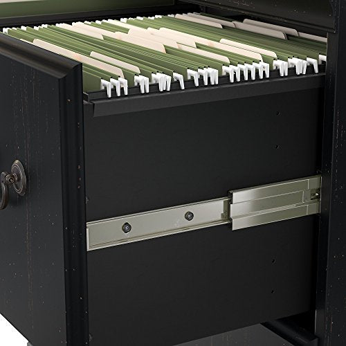 Bush Furniture Birmingham Lateral File Cabinet in Antique Black
