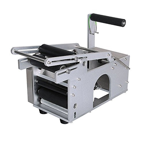BestEquip Label Applicator Semi Automatic Bottle Labeling Machine120W Bottle Labeler for 12-90mm Bottles