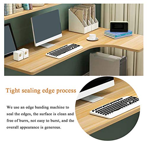 ZYFA L-Shaped Corner Desk Table,Wall-Mounted Drop-Leaf Table Workstation Corner Computer Table Home Office