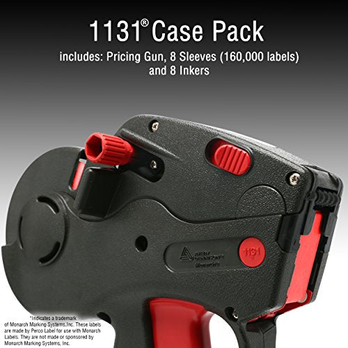 Monarch 1131 Price Gun with Labels Value Pack: Includes Monarch 1131 Pricing Gun, 160,000 Flou. Red Marking Labels, Bonus Inkers