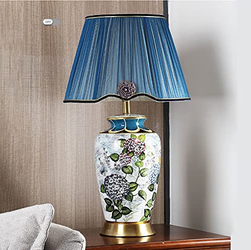 SLEEVE Retro Table Lamp with Fabric Lampshade and Copper Base