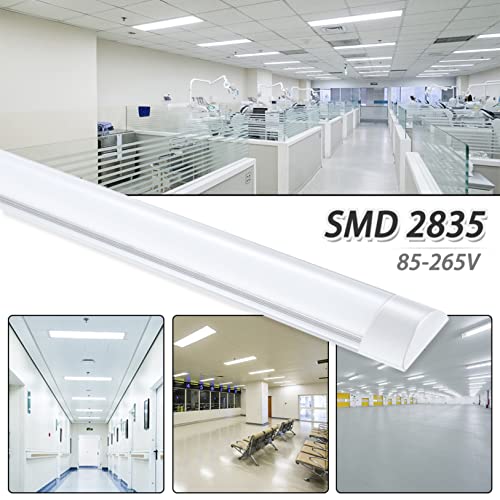 HLASMSPE LED Integrated Tube Light 40W 3200K Warm White Shop Lights (10 Pack)