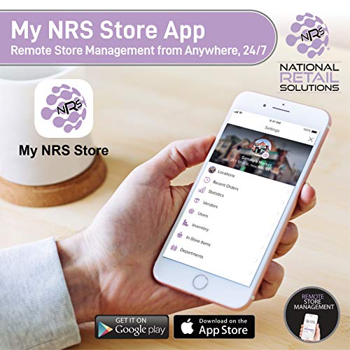 NRS Cash Register for Small Businesses (USA ONLY)- POS System Bundle Includes -Merchant Touch Screen Monitor, Customer-Facing Display, Barcode Scanner, Cash Drawer and Receipt Printer