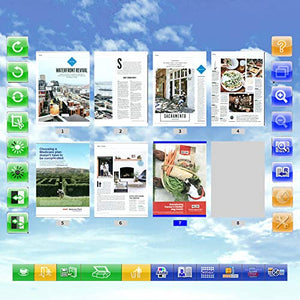 Plustek CCD Flatbed Book Scanner eBookScan 3800 - Bundle eBookScan Easy Convert Book to Digital, Support Multi-Language OCR