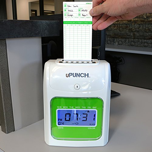 uPunch Starter Time Clock Bundle with 100-Cards, 1 Time Card Rack, 1 Ribbon & 2 Keys (HN1500)