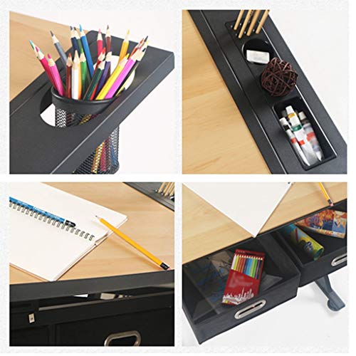 Adjustable Drawing Craft Table,with Adjustable Height for Art Design Drawing Writing Painting Crafting Drafting Work and Study