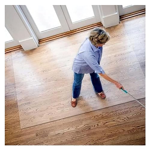 HOBBOY Clear Plastic Hard-Floor Chair Mat for Hardwood Floors, Waterproof, Non-Skid - 170-200cm Width