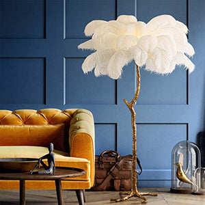 Generic Ostrich Feather Floor Lamp 1.6m Soft Light High Pole Lamp